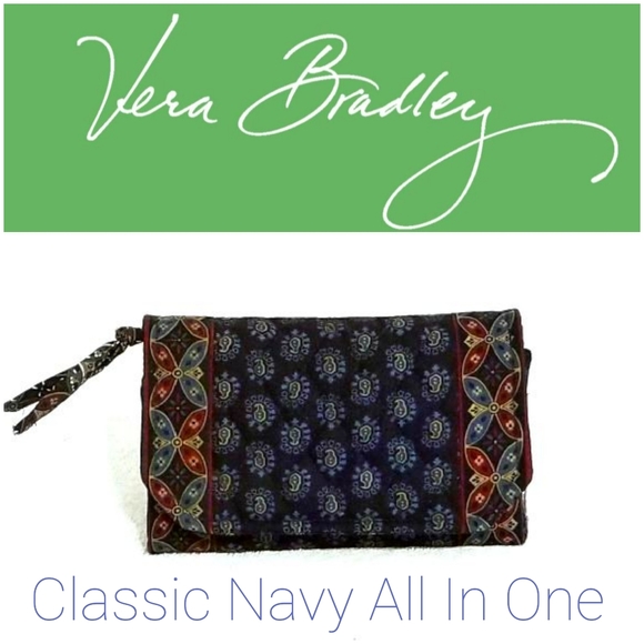 Vera Bradley Classic Navy All In One in GUC - Picture 1 of 7